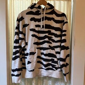 Zebra print hoodie size small